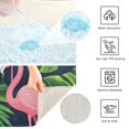 thumbnail image 3 of Yayeee Bath Rug for Bathroom Floor Non Slip Rectangle Fluffy Soft Absorbent Mat, 16"x24", Flamingo Pattern, 3 of 7