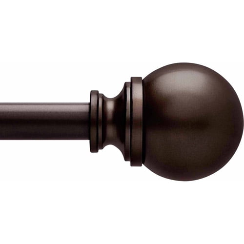 Better Homes Gardens 1 Bronze Boule Adjustable Curtain Rod 66