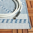 thumbnail image 5 of Safavieh Courtyard Percival Geometric Indoor/Outdoor Area Rug, Navy/Ivory, 6'7" x 6'7" Square, 5 of 14