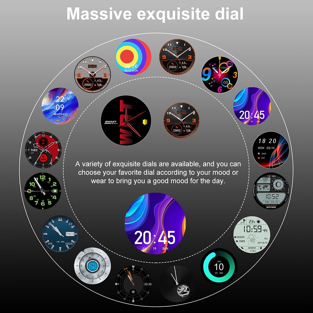 Rainbuvvy DM30 4G Smart Watch 1.6 Inch IPS Screen Dual System Dual 5.0MP Camera 4GB+64GB 1050mAh WIFI GPS Face ID for Android or iOS