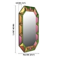 thumbnail image 2 of SHYFOY Modern Multi-Colored Geometric Wall Mirror for Living Room or Entryway, 2 of 10