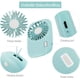 thumbnail image 5 of Ventilador de mano Mini Potente Ventilador Pequeño Personal Portátil Velocidad ajustable USB Recargable para Niños Niñas Mujeres Hombres Hogar Oficina Viajes JFHHH pequeña, 5 of 5