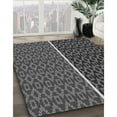 thumbnail image 2 of Ahgly Company Indoor Round Patterned Battleship Gray Area Rugs, 4' Round, 2 of 6