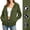 Army Green, variant on PiGOGI Women's Breathable Waterproof Cycling Raincoat Windbreaker for Travel Sports Yoga Lightweight Shower Jacket Packable Wine 3XL