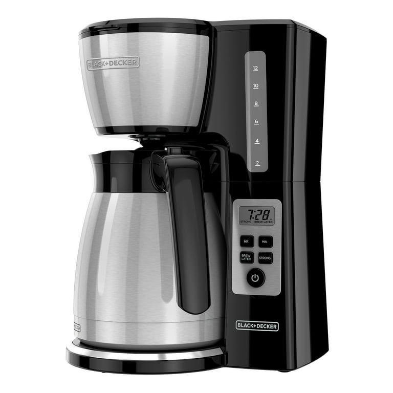 BLACK+DECKER 12-Cup* Programmable Coffeemaker, Black, CM2020B