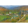 thumbnail image 2 of Henri Martin 14x11 Black Ornate Wood Framed Double Matted Museum Art Print Titled: General View of Labastide-Du-Vert Du Haut Du Parc De Marquayrol (circa 1905), 2 of 5