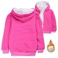 thumbnail image 2 of Hoodies Hot Pink Full Zipper Hooded Long Sleeve Pullover Hoodie Sweatshirt Warm Fall Winter Clothes Kids Clothes Boys Size 4-5 Years Boys Girls Fashion, 2 of 5
