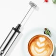thumbnail image 2 of Batidor de leche eléctrico, 3 velocidades mini batidor de mano recargable ajustable, café con leche, cappuccino, café, chocolate caliente, batidor de acero inoxidable, espuma, crema, Xianwei Shao 9024719124711, 2 of 5