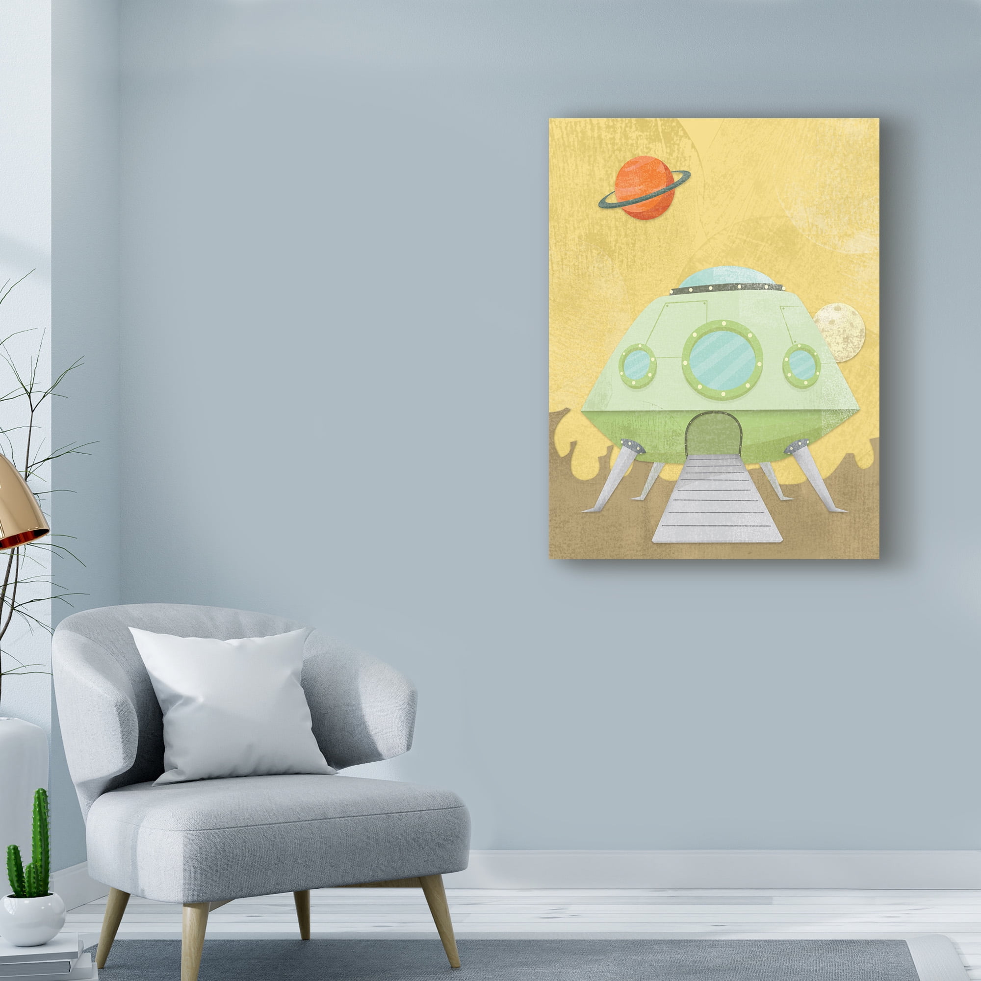 Trademark Fine Art 'Kids Alien' Canvas Art by Michael Murdock