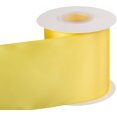 thumbnail image 2 of GFDYREE 4" Inch Double Faced Satin Ribbon Lemon Solid Polyester Craft Ribbon - 25 Yards Perfect for Gift Wrapping, Crafts, Wreath, Wedding Party Ceremony Decoration, Floral Arrangement, Sewi, 2 of 7