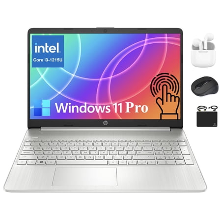 HP 2025 Pavilion 15.6" HD Touchscreen Laptop for Business, 6-Cores Intel i3-1215U up to 4.4GHz, 12GB RAM, 256GB SSD, UHD Graphics, Fast Charge, 10+ Hrs Battery, Win 11 Pro +HubxcelAccessory