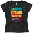 thumbnail image 3 of Inktastic Kayaking Canoeing Eat Sleep Boating Repeat Women's T-Shirt, 3 of 5