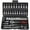 Black, variant on 46PCS Socket Ratchet Wrench Set, Metric & SAE, 1/4" Drive Car Repair Tool Kit