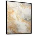 thumbnail image 2 of Designart "Magic Of Gold And White Marble Geode V" Abstract Marble Floater Framed Canvas Prints, 2 of 5