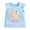 Blue, variant on Pedort Girls Tops Dressy Casual Fashion Toddler Girl's Bowknot Front Summer Tee Tops Ruffle Cap Sleeve Casual T Shirts Sky Blue,5T