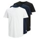 thumbnail image 1 of JACK&JONES camiseta hombre, pack de 3 - JJENOA TEE 3PK, manga corta, algodón orgánico, color sólido Blanco/Azul marino/Negro S (Small), 1 of 6