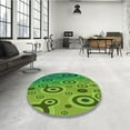 thumbnail image 4 of Ahgly Company Machine Washable Indoor Rectangle Transitional Green Area Rugs, 5' x 8', 4 of 7