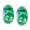 Green-Set, variant on Bling Jewelry Womens Sterling Silver Murano Glass Floral Light Blue White Flower Spacer Charm Bead for Bracelet (Set of 2)