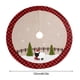 thumbnail image 4 of Bearachild Alfombra de árbol de Navidad para interiores, cubierta de suelo de lino reutilizable antidecoloración, delantal de escena de festival, adorno, Kits de decoración para fiestas Bearachild HA070210-00, 4 of 6