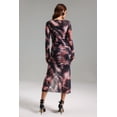 thumbnail image 3 of Vestido midi estampado Lalida con aberturas para mujer, 3 of 3