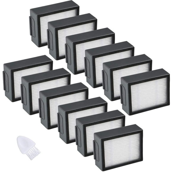 12-pack filter kompatibel med iRobot Roomba e/i-serien - högpresterande ersättningsfilter - dammsugartillbehör för e5 e6 i3 i4 i6 i7 i7+