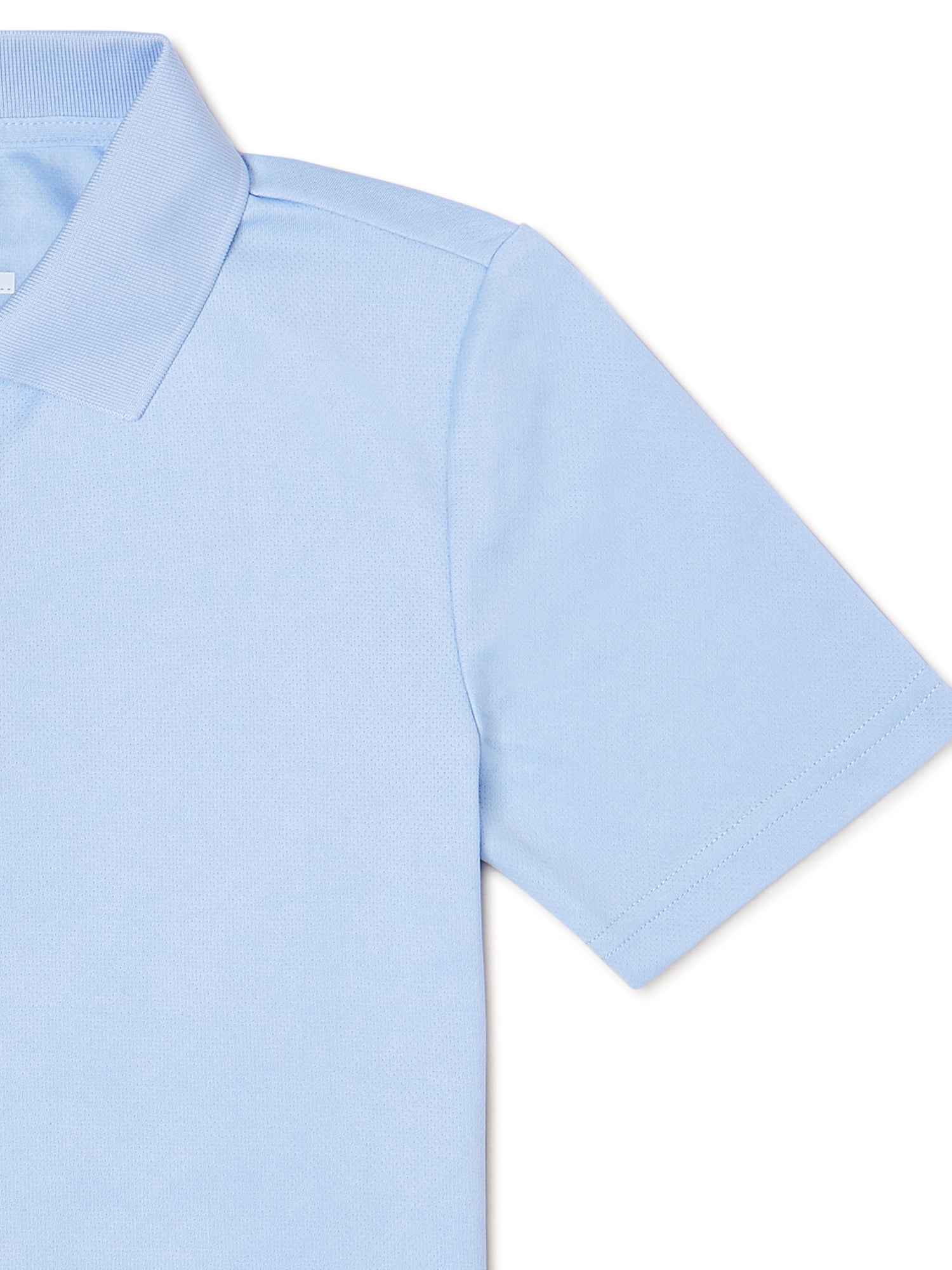 Wonder Nation Boys School Uniform Short Sleeve Performance Polo Shirt, 2-Pack, Sizes 4-18 & Husky