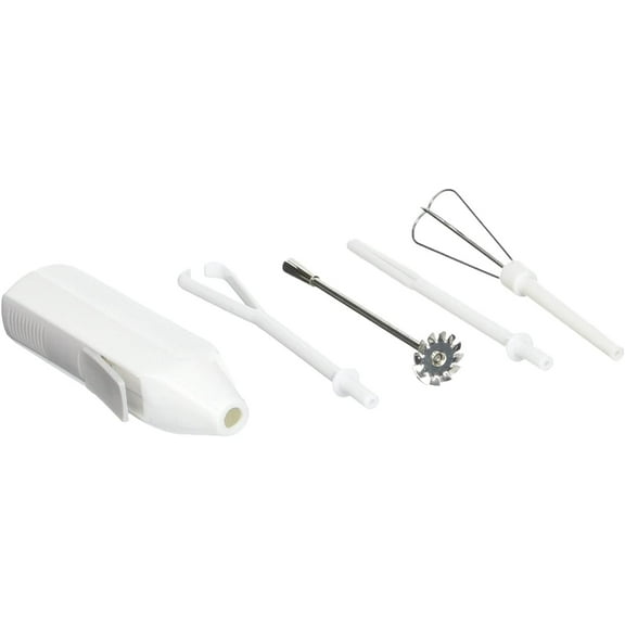 Norpro 5pc Deluxe Cordless Mini Mixer, White