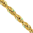 thumbnail image 4 of 14K Solid Yellow Gold 4.25mm Rope Chain Twisted Link Necklace, 4 of 5