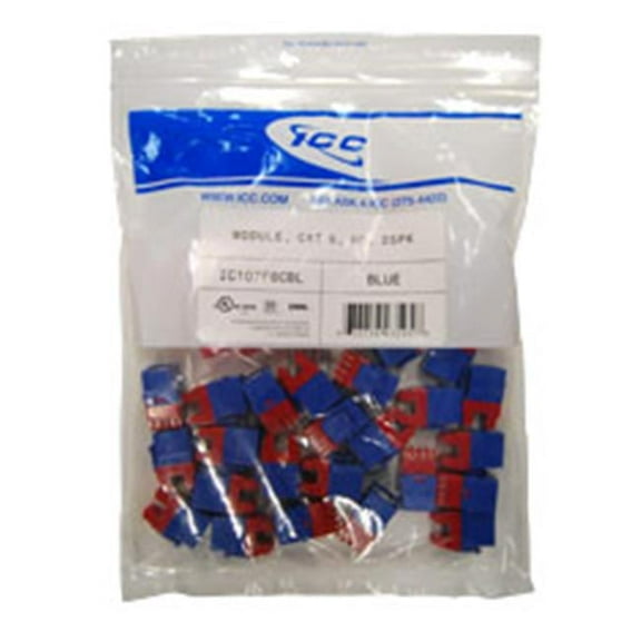 Icc Module Cat 6 Hd 25Pk Blue