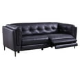 thumbnail image 4 of Primrose Navy Top Grain Leather Power Recliner Sofa, 4 of 9
