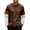 Brown #040, variant on Men's T-Shirt Fake Two-Piece Layered Look Contrast Sleeve Casual Long Sleeve Pullover Fall Solid Color Top