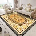 thumbnail image 3 of Alfombras de lujo vintage para sala de estar, decoración del hogar, alfombras grandes de 300 x 200 cm para dormitorio, mesita de noche, alfombra de piso antideslizante, lavable, 3 of 5