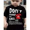 thumbnail image 1 of "T-shirt en Coton pour Garçon à Imprimé « Ne Me Fais Pas Appeler Ma Grand-Maman », 1 of 6