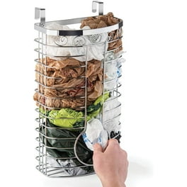 Cabinet Storage Plastic Bag Holder (Chrome)