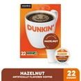 thumbnail image 3 of Dunkin’ Hazelnut Artificially Flavored Coffee, Keurig K Cup Pods, 22 Count Box, 3 of 14