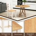thumbnail image 6 of Gymax Modern Wooden Dining Chairs Set of 4 w/ High Back Rubber Wood Frame Armless, 6 of 9
