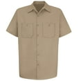 thumbnail image 2 of Red Kap Men's Short Sleeve Wrinkle-Resistant Cotton Work Shirt, 2 of 4