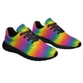 thumbnail image 6 of Rainbow Pride Shoes Men Women Fashion LGBT Sneakers Adult Lightweight Breathable Running Shoes Black Size 8, 6 of 7