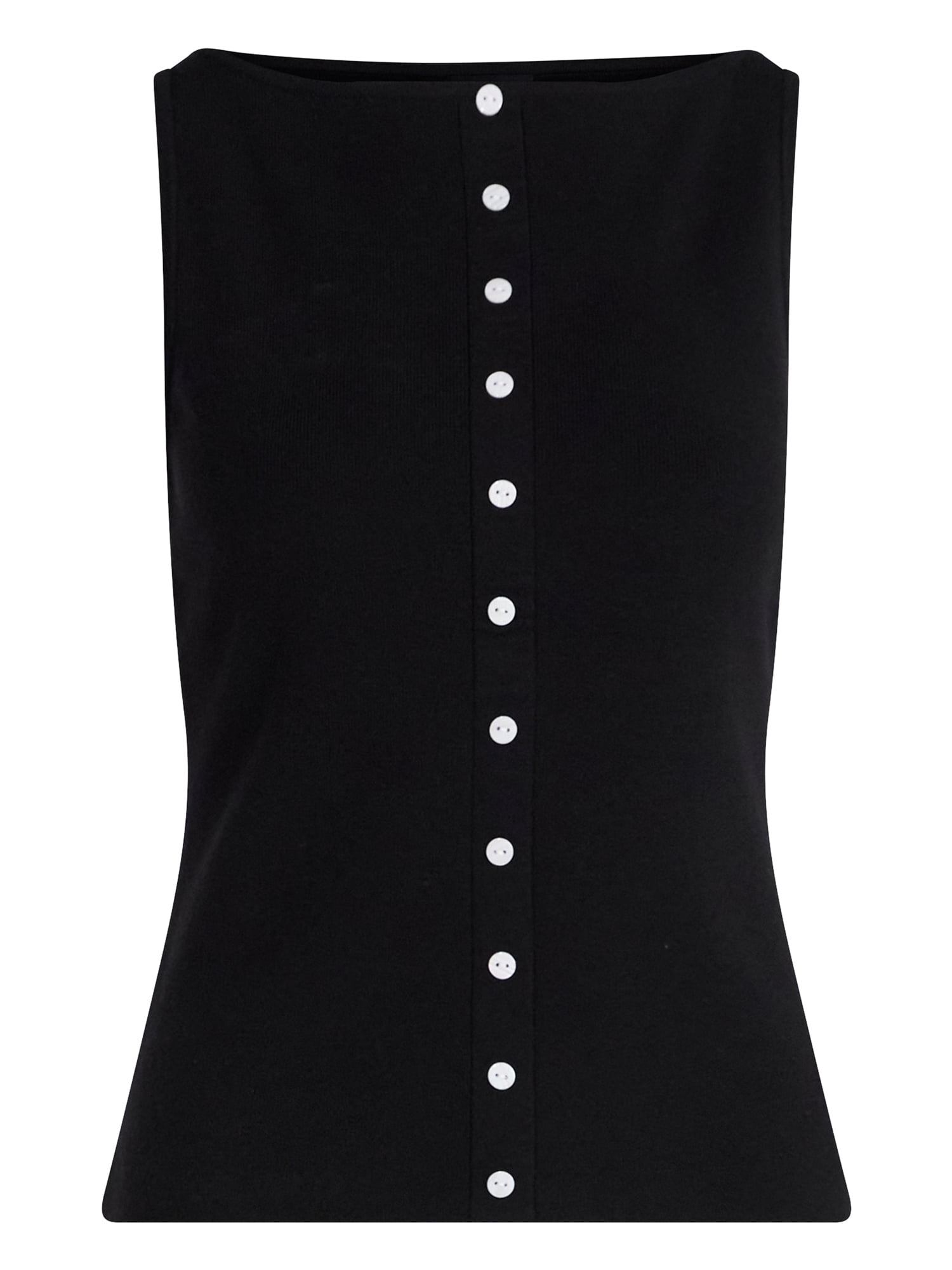 Scoop Women's Sleeveless Button Front Cardigan Sweater, Lightweight, Sizes XS-XXL