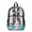 Pink Purple Daisy Floral, variant on COEQINE Large Clear Backpack 17 Inch Transparent Bookbag for Women Girls College, Heavy Duty PVC Polyester Backpack for Work Travel, Stylish Daypack for Concert Stadium, Daisy Mint Green