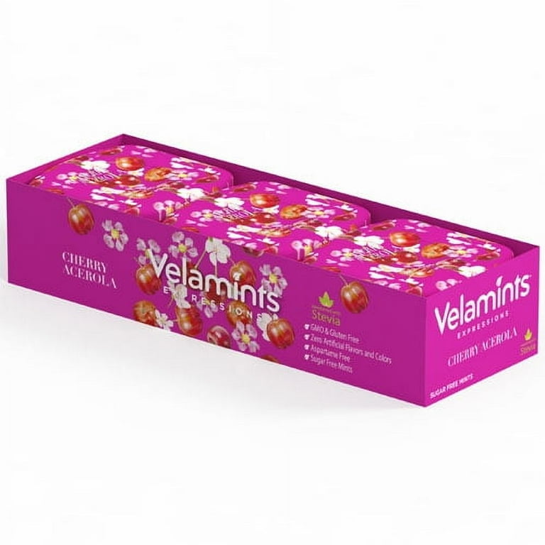 Velamints Expressions Cherry Acerola Sugar Free Mint - Walmart.com