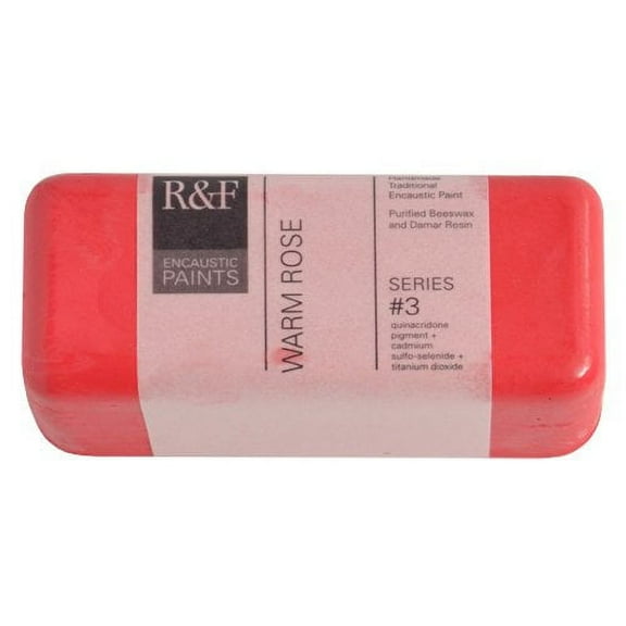 R&F Handmade Paints Encaustic Paint Cake, 104ml, Warm Rose