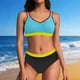 thumbnail image 1 of Traje de baño tankini de cintura alta para mujer, traje de baño de dos piezas con bloques de color, traje de baño de dos piezas para mujer, trajes de baño tankini para mujer, traje de baño de 2 piezas, 1 of 9
