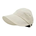 thumbnail image 5 of Women's Summer Sun Hat with Ponytail Hole Breathable Outdoor Wide Brim Shade Cap for Beach Travel Gardening, 5 of 5
