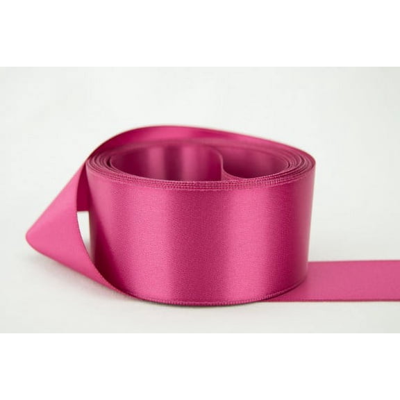 Ribbon Bazaar Double Faced Satin 1/4 inch Rosewood 50 yards 100% Polyester Ribbon