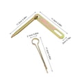 thumbnail image 2 of unbranded 1Jgo Pestillo Para Puerta Barn Door De Metal Con Vintage Y Construcción, 2 of 7