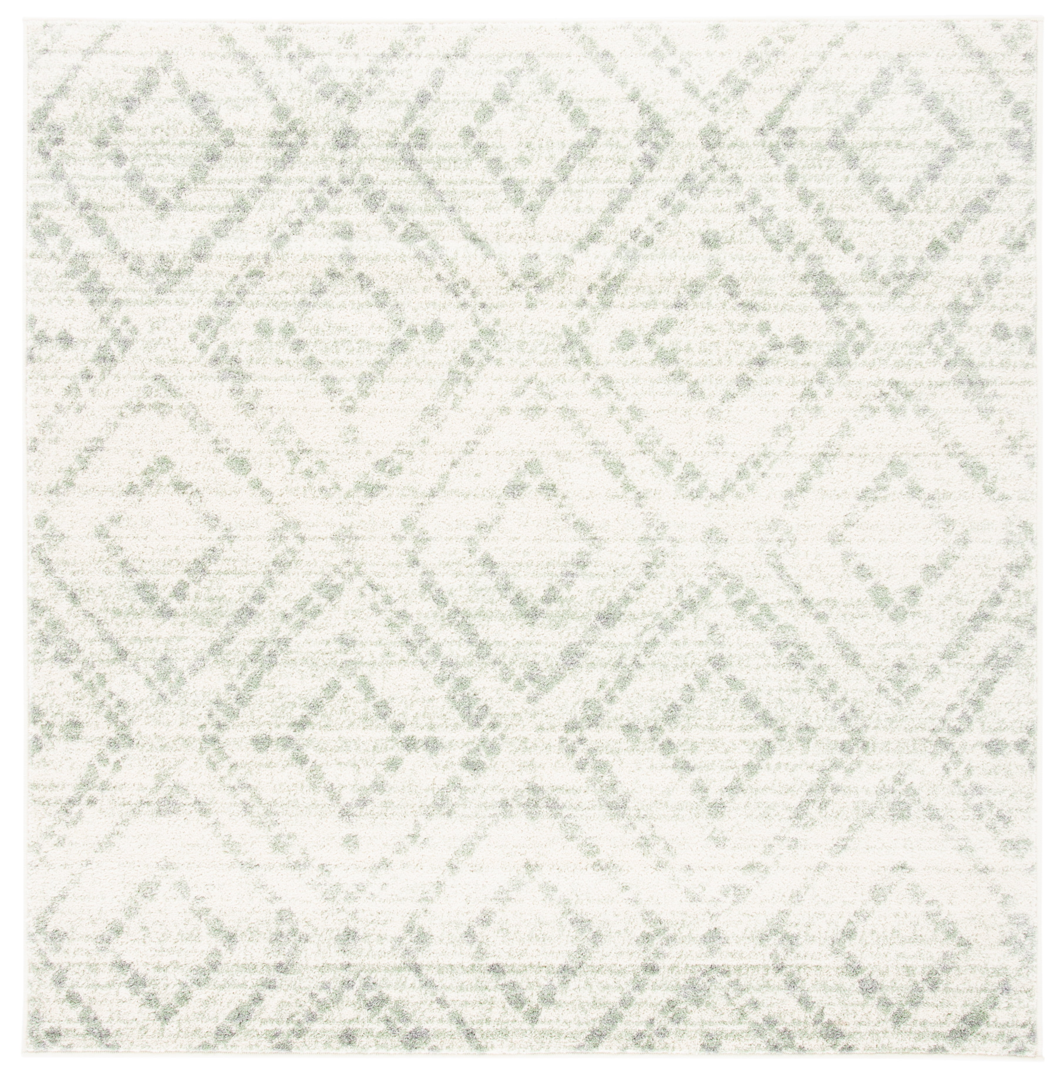 Safavieh Adirondack Lecia Geometric Area Rug, Ivory/Green, 10' x 10' Square