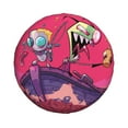 thumbnail image 2 of Invader Zim Spare Tire Cover Waterproof Dust-Proof Universal Wheel Tire Cover Protector Accessories 14" 15" 16" 17", 2 of 7