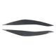 thumbnail image 1 of For BMW Car Eyelid Front Headlight Eyebrow Cover Eye Lid Trim Sticker, 1 of 5