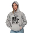 thumbnail image 5 of Never Give Up Rhino to Unicorn Gym Hoodie Sweatshirt Women Men Brisco Brands X, 5 of 6